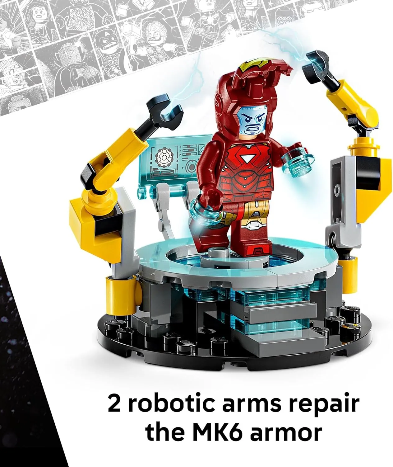 Lego 76315 - Marvel Iron Man's Laboratory: Hall of Armor