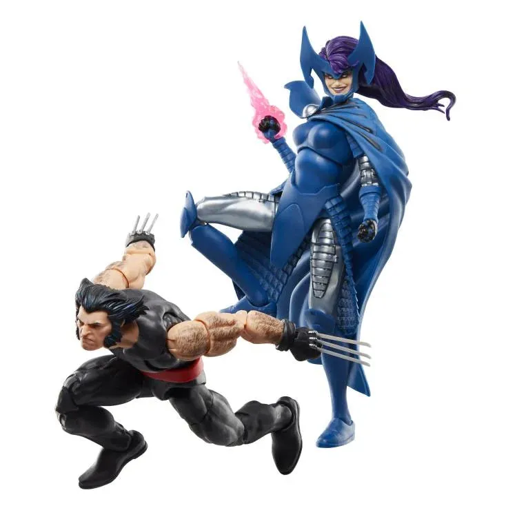 Marvel Legends Wolverine 50th Anniversary Wolverine and Psylocke 2 Pack Action Figure