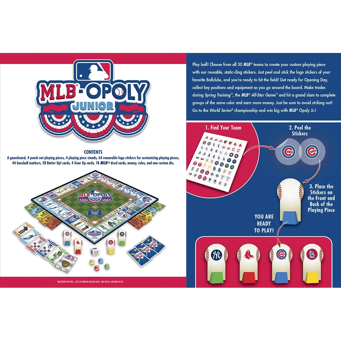 MLB Opoly Jr. Board Game