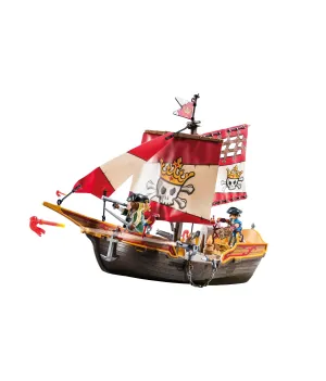 PLAYMOBIL Pirates Series - Pirate Ship Playset with Adventure Filled Accessories