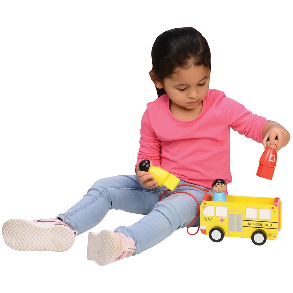Pull Along School Bus