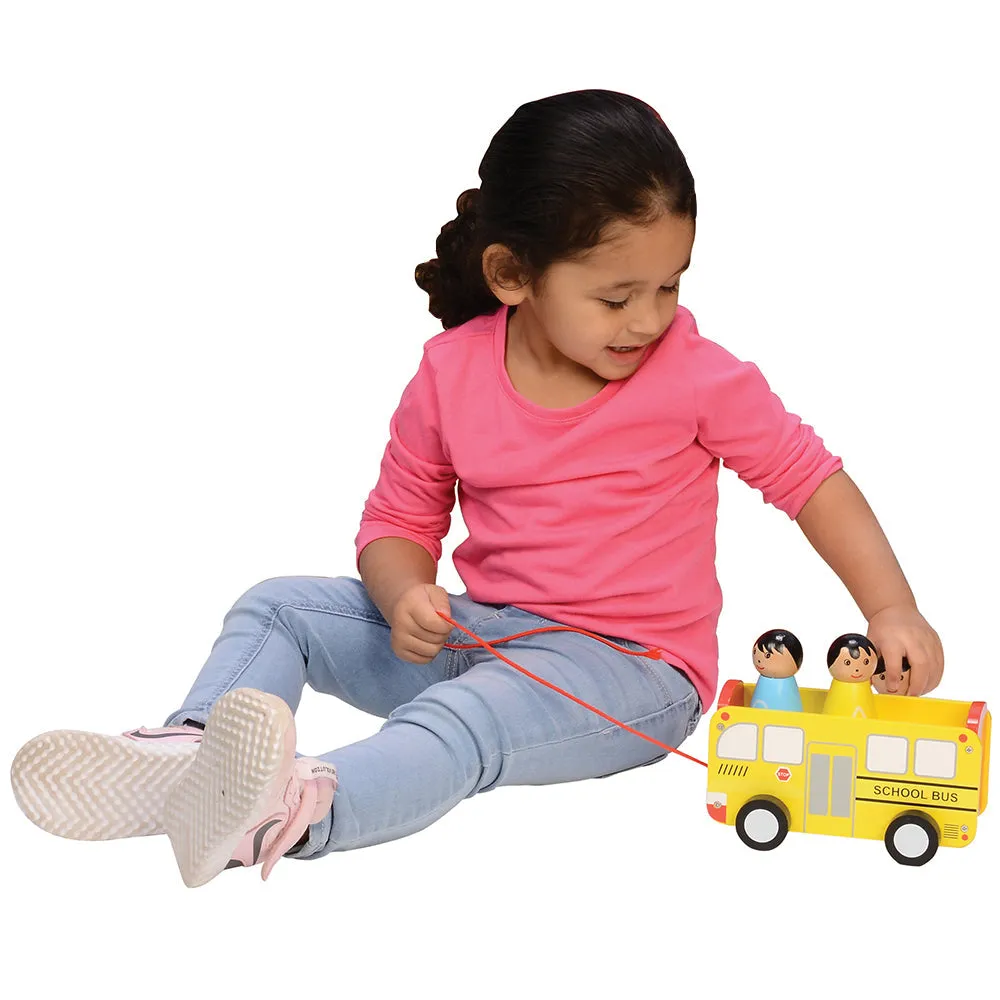 Pull Along School Bus