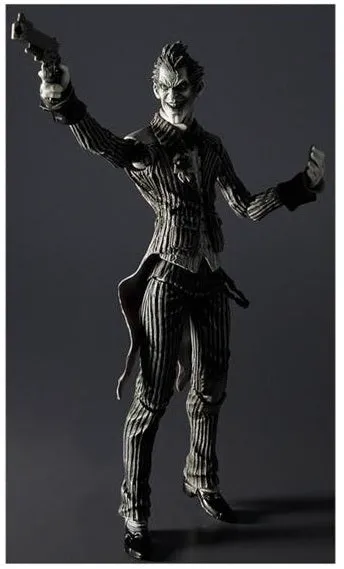 SDCC 2012 Joker Black & White Version Play Arts Kai Action Figure Exclusive