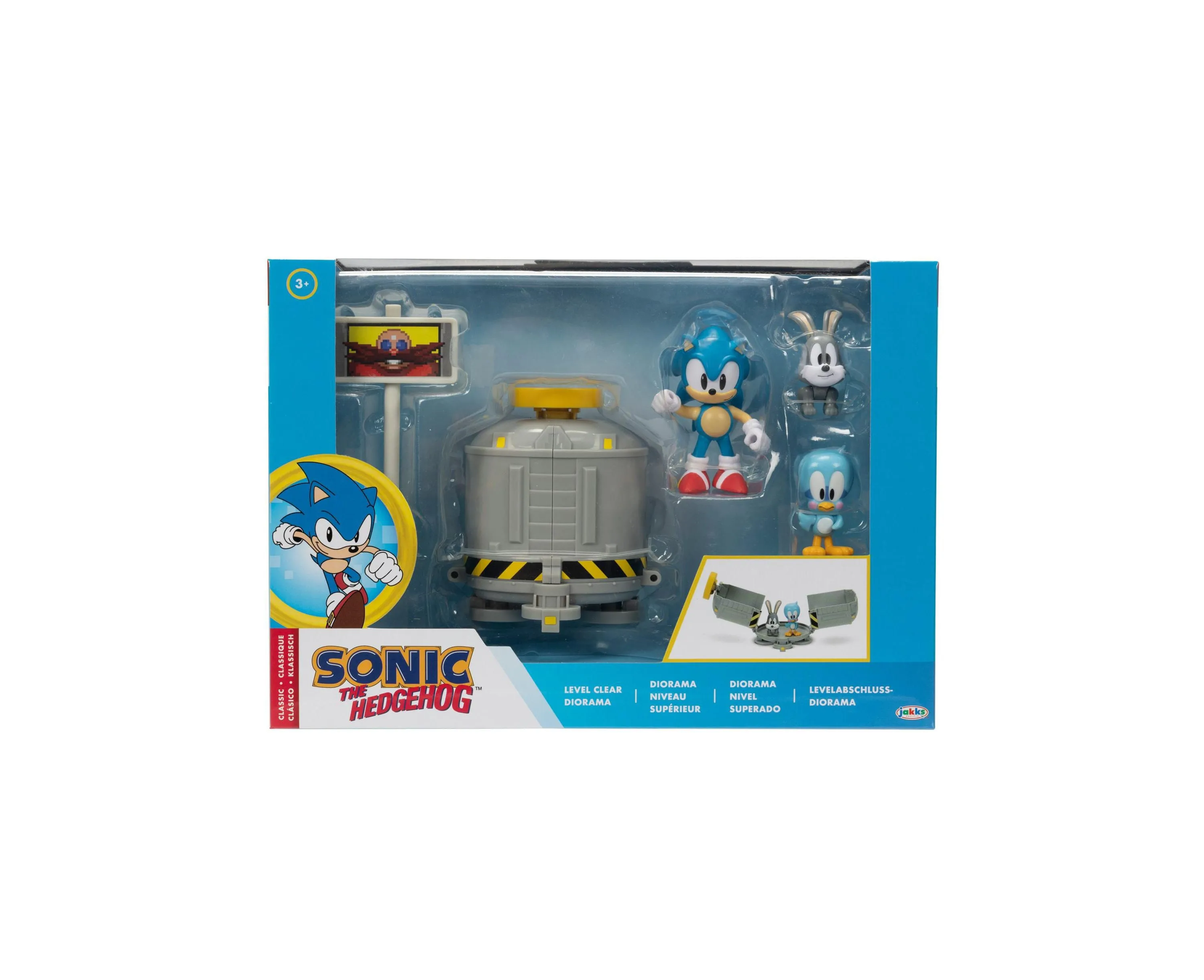 Sonic the Hedgehog 2.5" Level Clear Diorama Set with Classic Figures