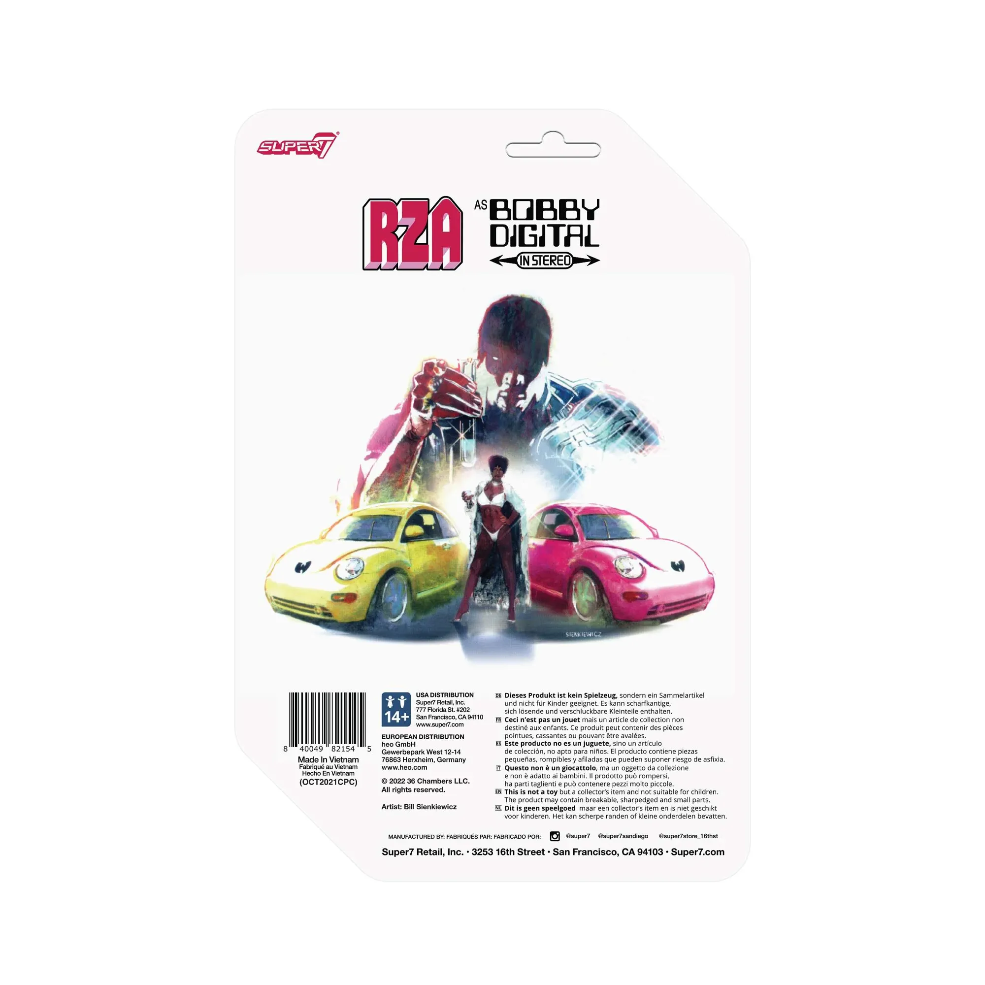 Super7 RZA ReAction W1 Bobby Digital Standard Cardback