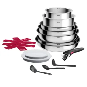 Tefal Ingenio Cook Eat Stackable Non-Stick Cookware 15pc Set