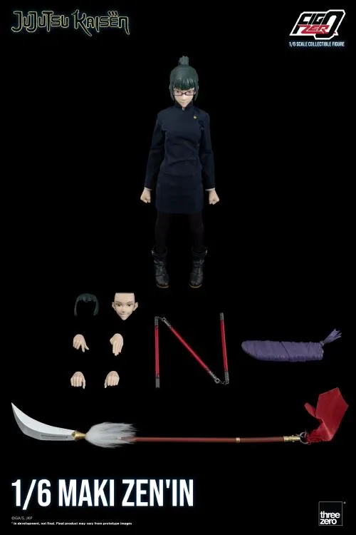 ThreeZero FigZero 1/6 Jujutsu Kaisen Maki Zen'in Scale Action Figure